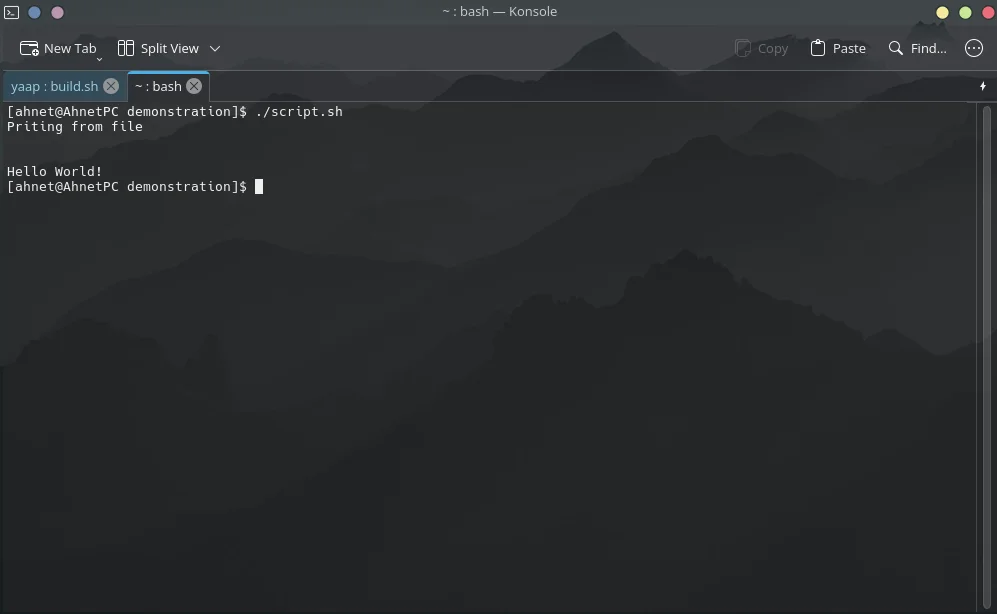 Shell Screenshot