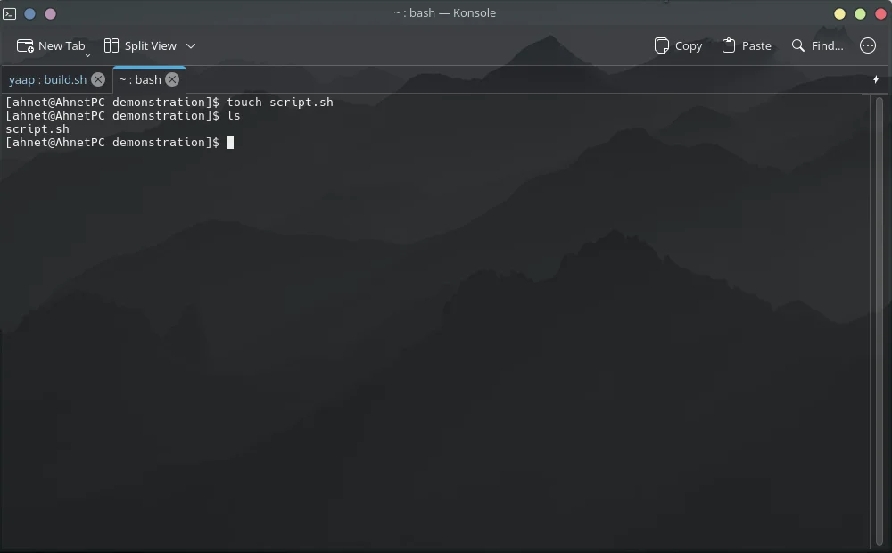 Shell Screenshot