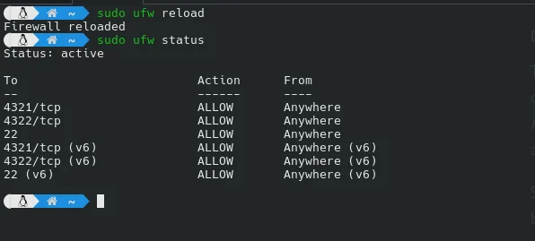 SSH Firewall Allow