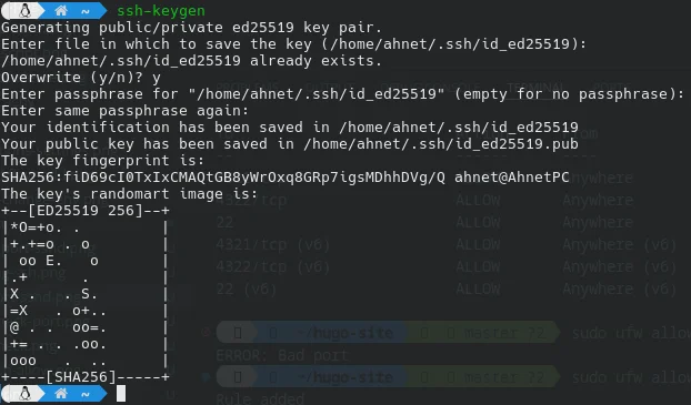 Generating Keys